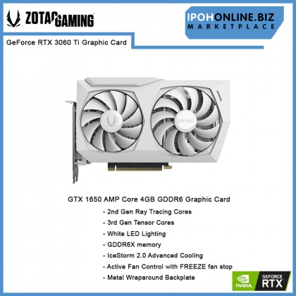 ZOTAC GAMING GeForce RTX 3060TI Twin Edge 8GB 256Bit GDDR6X DP HDMI Graphics Card