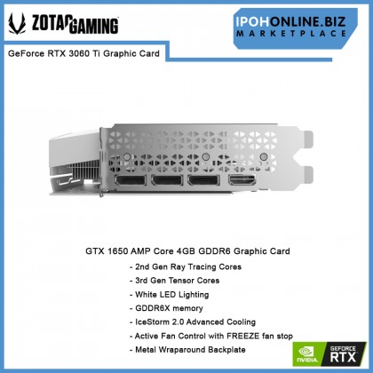 ZOTAC GAMING GeForce RTX 3060TI Twin Edge 8GB 256Bit GDDR6X DP HDMI Graphics Card