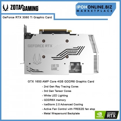ZOTAC GAMING GeForce RTX 3060TI Twin Edge 8GB 256Bit GDDR6X DP HDMI Graphics Card
