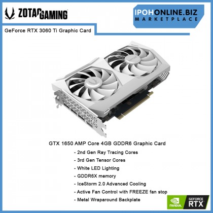ZOTAC GAMING GeForce RTX 3060TI Twin Edge 8GB 256Bit GDDR6X DP HDMI Graphics Card