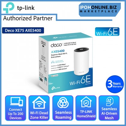 TP-LINK Deco XE75 AXE5400 Tri-Band Mesh Wi-Fi 6E System -  1 Pack