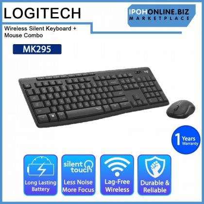 Logitech MK295 Wireless Silent Keyboard + Mouse Combo