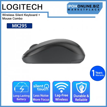 Logitech MK295 Wireless Silent Keyboard + Mouse Combo