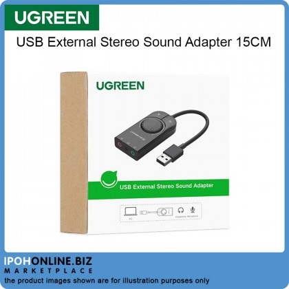 UGREEN 40964 USB External Stereo Sound Adapter 15CM (Black) UGREEN 40964 USB External Stereo Sound Adapter 15CM (Black)