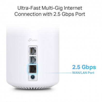 TP-Link Deco X80 AX6000 Whole Home AI-Driven Dual-Band Mesh WiFi 6 System Router-3 Pack