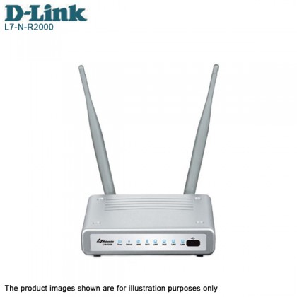D-Link High Power Wireless N300 Router Unifi Ready L7-N-R2000 Free 2 x 9dBi Antenna