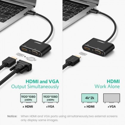 UGREEN USB 3.0 To HDMI + VGA Converter UGREEN USB 3.0 To HDMI + VGA Converter