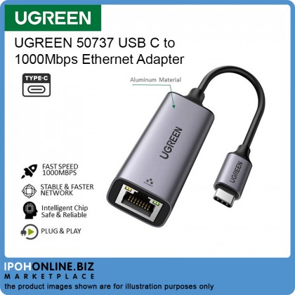 UGREEN USB C to Ethernet Adapter RJ45 to Thunderbolt 3 Type C Gigabit Network LAN Converter UGREEN USB C to Ethernet Adapter RJ45 to Thunderbolt 3 Type C Gigabit Network LAN Converter