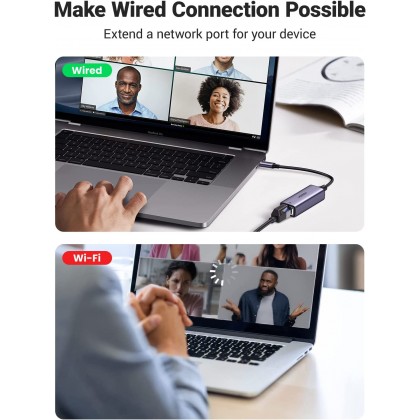 UGREEN USB C to Ethernet Adapter RJ45 to Thunderbolt 3 Type C Gigabit Network LAN Converter UGREEN USB C to Ethernet Adapter RJ45 to Thunderbolt 3 Type C Gigabit Network LAN Converter