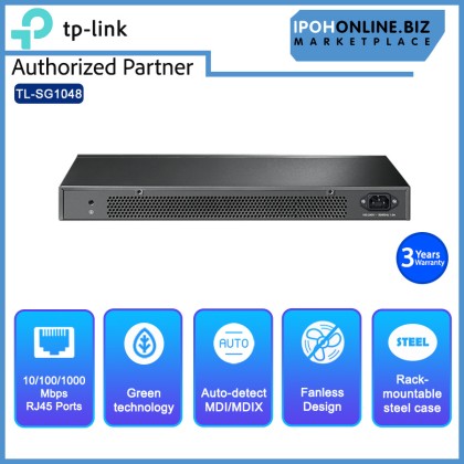 TP-Link TL-SG1048 48 Port Gigabit 19-inch Rackmount Network Switch TP-Link TL-SG1048 48 Port Gigabit 19-inch Rackmount Network Switch