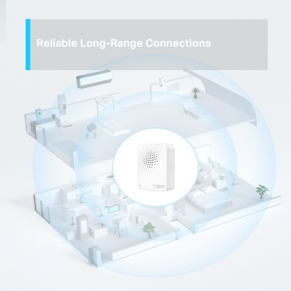 TP-Link Tapo H100 Smart Home IoT Sensor Hub with Chime for Tapo Buttons & Sensors