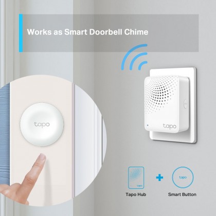 TP-Link Tapo H100 Smart Home IoT Sensor Hub with Chime for Tapo Buttons & Sensors