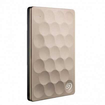 Seagate Backup Plus 2TB Ultra Slim HDD - STEH2000301 (Gold)   - Free Seagate Pouch !!!   