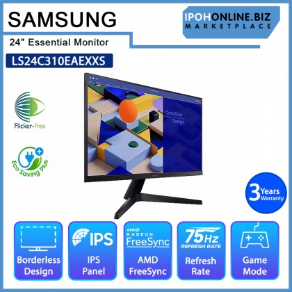 Samsung 24" HDMI & VGA Essential Monitor LS24C310EAEXXS with Borderless design IPS & AMD Free-Sync Samsung 24" HDMI & VGA Essential Monitor LS24C310EAEXXS with Borderless design IPS & AMD Free-Sync