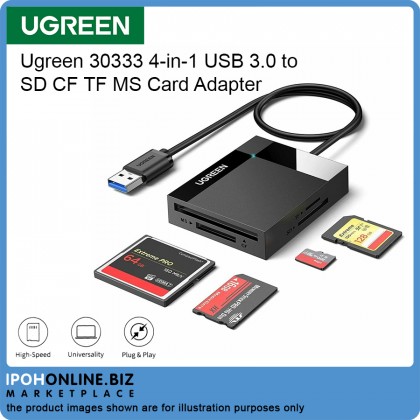UGREEN USB-A 3.0 4-in-1 Card Reader TF/SD