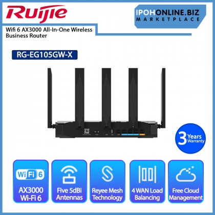 Ruijie Reyee RG-EG105GW-X Wifi 6 AX3000 High-performance All-In-One Wireless Business VPN Router