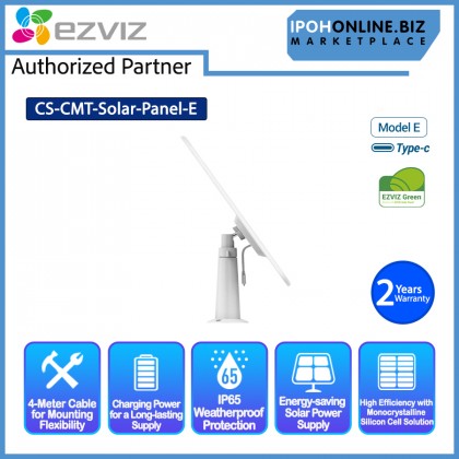  EZVIZ Solar Charging Panel E - Designed for EZVIZ Battery-Operated Cameras Type C