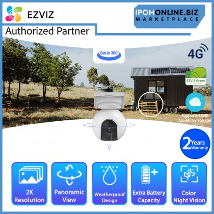 EZVIZ EB8 4G 2K 3MP Pan & Tilt 4G Network Smart Home Battery Camera With EZVIZ CS-CMT Solar Charging Panel E Set EZVIZ EB8 4G 2K 3MP Pan & Tilt 4G Network Smart Home Battery Camera With EZVIZ CS-CMT Solar Charging Panel E Set