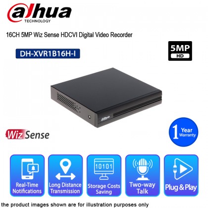 DAHUA DH-XVR1B16H-I 16CH 5MP Wiz Sense HDCVI DVR