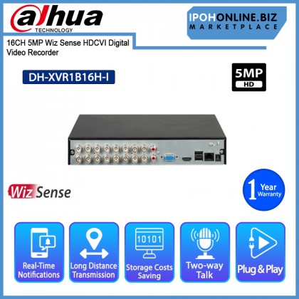 DAHUA DH-XVR1B16H-I 16CH 5MP Wiz Sense HDCVI DVR