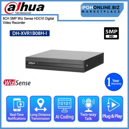 DAHUA DH-XVR1B08H-I 8CH 5MP Wiz Sense HDCVI DVR