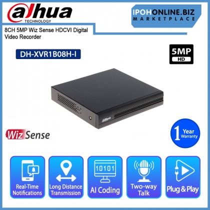 DAHUA DH-XVR1B08H-I 8CH 5MP Wiz Sense HDCVI DVR