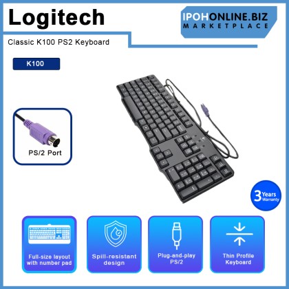 LOGITECH Classic K100 PS2 Keyboard
