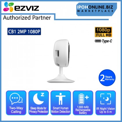EZVIZ CB1 2MP 1080P Wi-Fi Smart Home Battery Camera CCTV Type-C CS-CB1