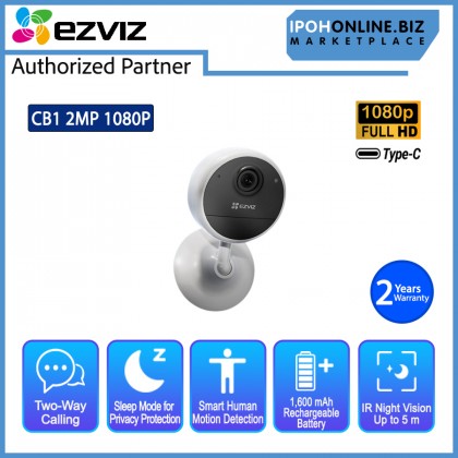 EZVIZ CB1 2MP 1080P Wi-Fi Smart Home Battery Camera CCTV Type-C CS-CB1