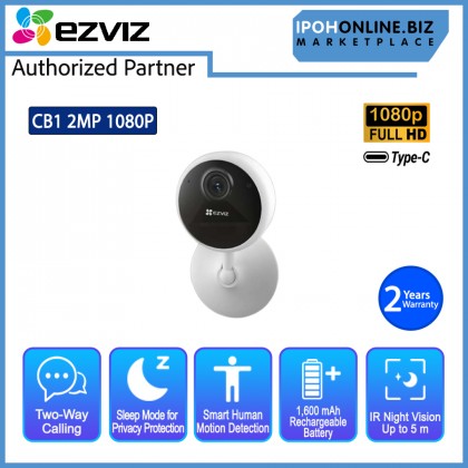 EZVIZ CB1 2MP 1080P Wi-Fi Smart Home Battery Camera CCTV Type-C CS-CB1