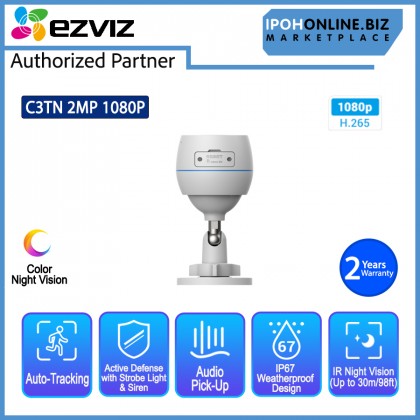 EZVIZ C3TN Color 2MP 2.8mm 1080P Wi-Fi Smart Home Camera CCTV CS-C3TN with extended night vision