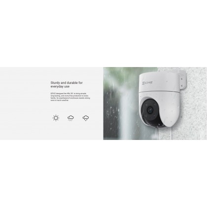EZVIZ H8c 2K⁺ 4MP 4mm Smart Home Weatherproof Pan & Tilt Wi-Fi CCTV Camera CS-H8c EZVIZ H8c 2K⁺ 4MP 4mm Smart Home Weatherproof Pan & Tilt Wi-Fi CCTV Camera CS-H8c