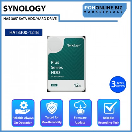 Synology HAT3300-12T 12TB Plus Series 3.5