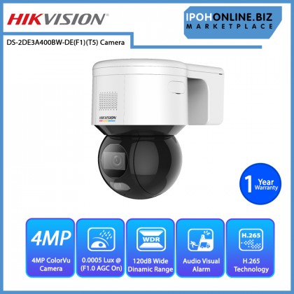 HIKVISION DS-2DE3A400BW-DE F1 T5 3" 4MP ColorVu Wi-Fi Mini PT Dome Network Camera HIKVISION DS-2DE3A400BW-DE F1 T5 3" 4MP ColorVu Wi-Fi Mini PT Dome Network Camera