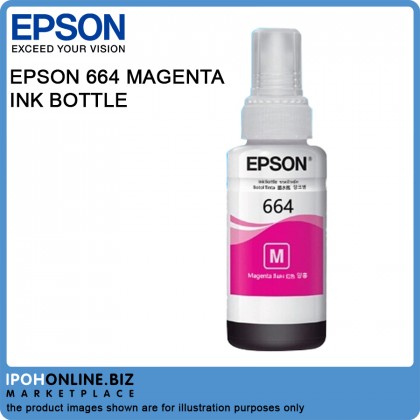 EPSON T664  BLACK CYAN MAGENTA YELLOW Series for Printer L220 / L210 /L101/L111/L130//L313/L360 BULK PACK - NO BOX