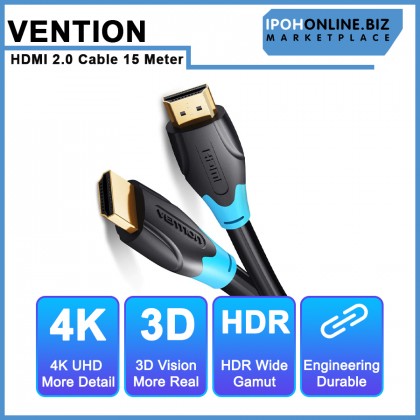 Vention HDMI 2.0 15M Cable 4K HD TV  High Speed Male to Male Cable For Television/ Computer / Laptop