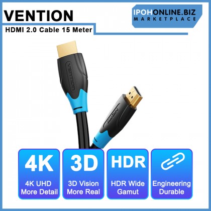 Vention HDMI 2.0 15M Cable 4K HD TV  High Speed Male to Male Cable For Television/ Computer / Laptop