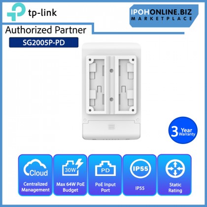 TP-LINK SG2005P-PD Omada 5-Port Gigabit Smart PoE+ Switch With PoE++ In