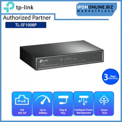TP-LINK TL-SF1008P 8-port 10/100Mbps Switch with 4-Port PoE
