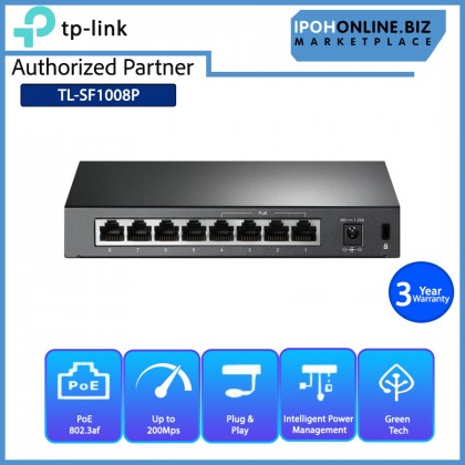 TP-LINK TL-SF1008P 8-port 10/100Mbps Switch with 4-Port PoE