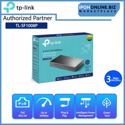 TP-LINK TL-SF1008P 8-port 10/100Mbps Switch with 4-Port PoE