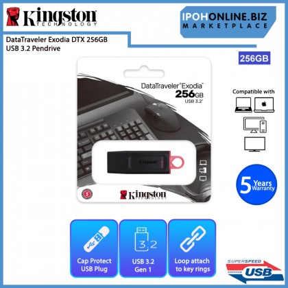 Kingston DataTraveler Exodia DTX 128GB / 256GB USB 3.2 Pendrive Kingston DataTraveler Exodia DTX 128GB / 256GB USB 3.2 Pendrive