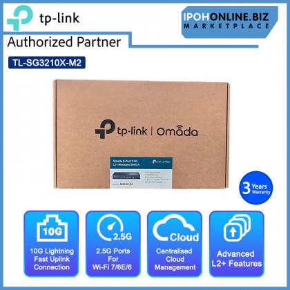 TP-LINK SG3210X-M2 Omada 8-Port 2.5G L2+ Managed Switch
