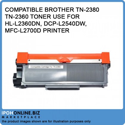 Compatible Brother TN-2380 / TN2380 / TN-2360 Toner use for HL-L2360DN, DCP-L2540DW, MFC-L2700D Printer