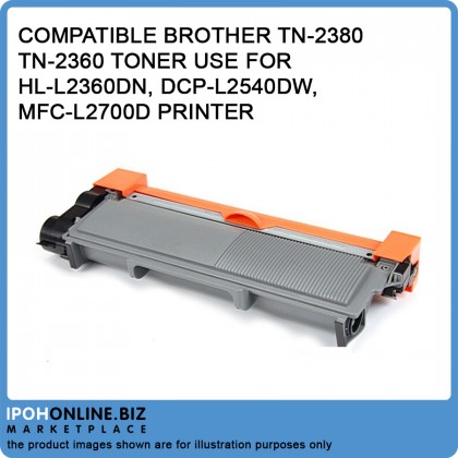 Compatible Brother TN-2380 / TN2380 / TN-2360 Toner use for HL-L2360DN, DCP-L2540DW, MFC-L2700D Printer
