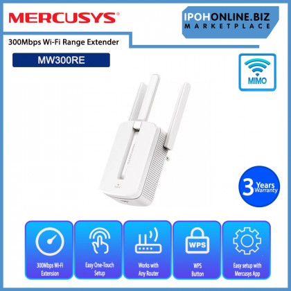 MERCUSYS MW300RE 300Mbps Wi-Fi Range Extender