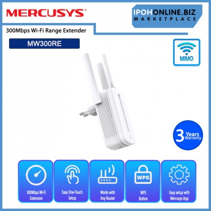 MERCUSYS MW300RE 300Mbps Wi-Fi Range Extender