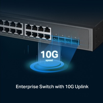 TP-LINK OMADA SG3428XPP-M2 JetStream 24-Port 2.5GBASE-T & 4-Port 10GE SFP+ L2+ Managed Switch With 16-Port PoE+ & 8-Port PoE++