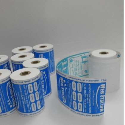 Receipt Paper Thermal Roll (80MMX57MMX12MM) BLUE - 10 rolls + FREE ONE ROLL