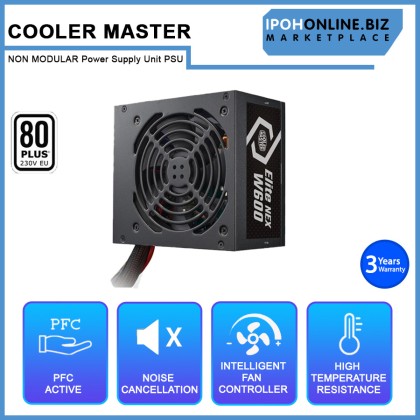 COOLER MASTER ELITE NEX W600 (600W) White 80 PLUS 230V NON MODULAR Power Supply Unit PSU